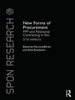 cover image of New Forms of Procurement